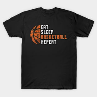 Basketball Coach Eat Sleep Basketball Repeat Basketball T-Shirt